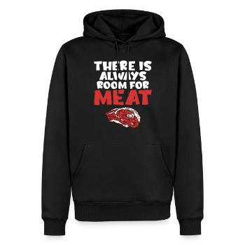 BBQ Grill Rindfleisch Liebhaber Geschenke - Männer Premium Bio Hoodie - Schwarz - Vorne - Nico (187cm)