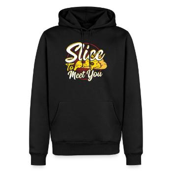 Pizza Making Design für die nächste Pizza Party - Männer Premium Bio Hoodie - Schwarz - Vorne - Nico (187cm)