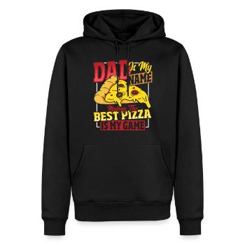 Pizza Making Design für die nächste Pizza Party - Männer Premium Bio Hoodie - Schwarz - Vorne - Nico (187cm)