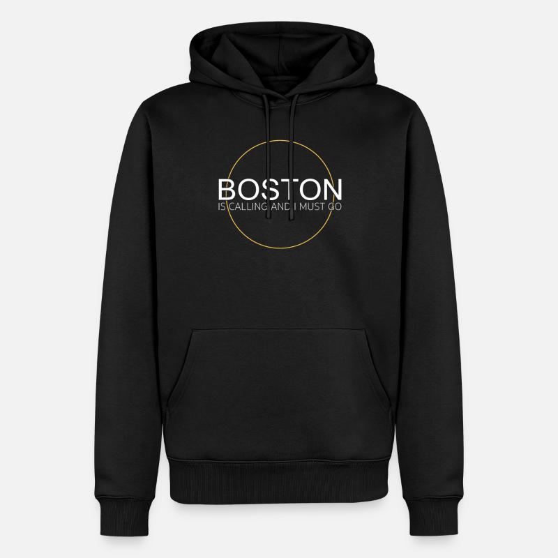 Dicton de Boston - Sweat à capuche Premium bio Homme - noir