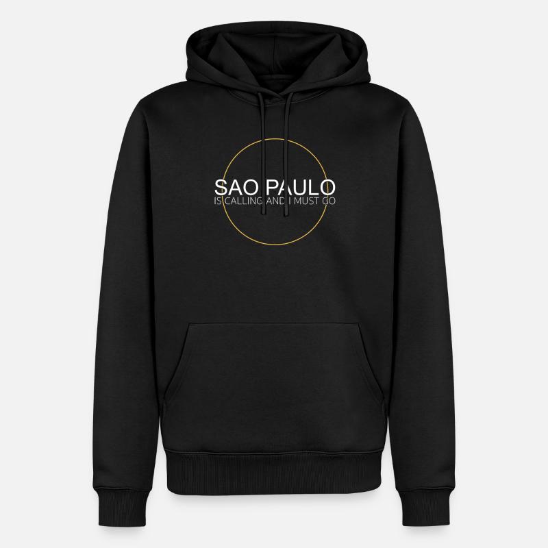Sao Paulo Dicton - Sweat à capuche Premium bio Homme - noir