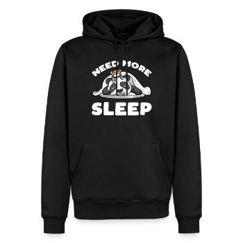 Need more sleep Panda Sleeping with Plush Toy - Men’s Premium Organic Hoodie - black - Front - Nico (187cm)