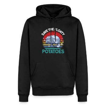 Rundschwanzseekühe Manatí - Männer Premium Bio Hoodie - Schwarz - Vorne - Nico (187cm)
