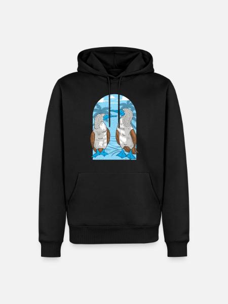 Seabirds Blue-footed - Men’s Premium Organic Hoodie - black