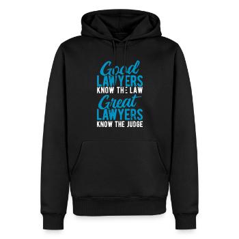 Richter Jurist Anwalt - Männer Premium Bio Hoodie - Schwarz - Vorne - Nico (187cm)
