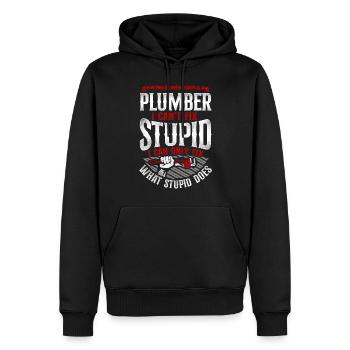 Plumbing Plumber Vintage Plumber I - Männer Premium Bio Hoodie - Schwarz - Vorne - Nico (187cm)
