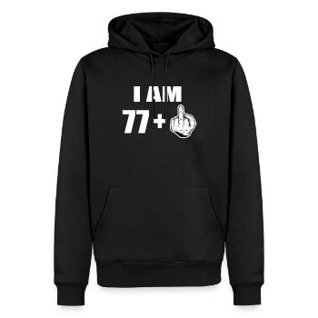 78 Geburtstag - Männer Premium Bio Hoodie - Schwarz - Vorne - Nico (187cm)