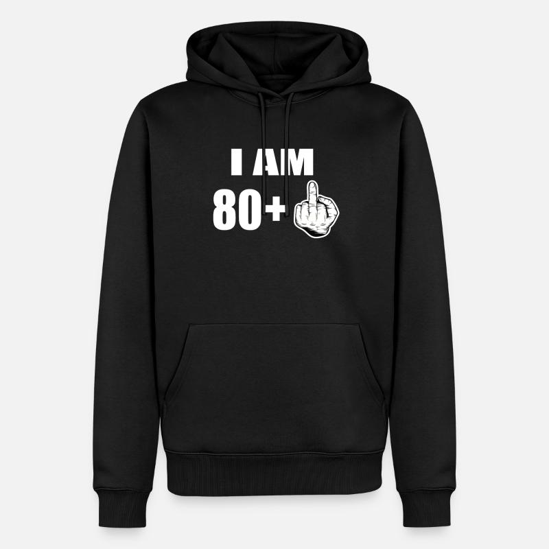 81e anniversaire - Sweat à capuche Premium bio Homme - noir