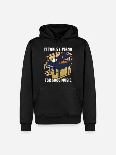 IT TAKES A PIANO - Men’s Premium Organic Hoodie - black