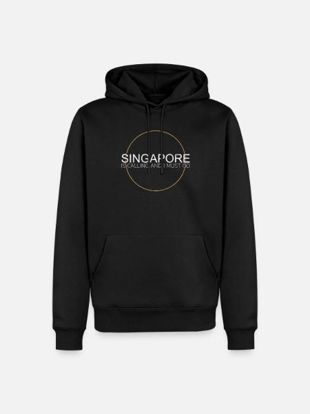 Citation de Singapour - Sweat à capuche Premium bio Homme - noir