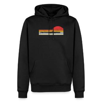Flûte Flûte Musiciens Cuivres Musique - Sweat à capuche Premium bio Homme - noir - Devant - Nico (187cm)