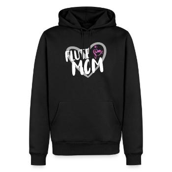 Flûte Flûte Musiciens Cuivres Musique - Sweat à capuche Premium bio Homme - noir - Devant - Nico (187cm)
