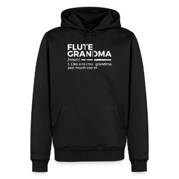 Flûte Flûte Musiciens Cuivres Musique - Sweat à capuche Premium bio Homme - noir - Devant - Nico (187cm)