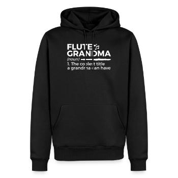 Flûte Flûte Musiciens Cuivres Musique - Sweat à capuche Premium bio Homme - noir - Devant - Nico (187cm)
