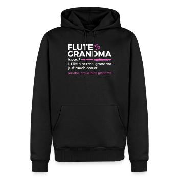 Flûte Flûte Musiciens Cuivres Musique - Sweat à capuche Premium bio Homme - noir - Devant - Nico (187cm)