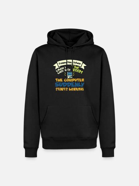 Computerprogrammierer Für Informationstechnologie - Männer Premium Bio Hoodie - Schwarz