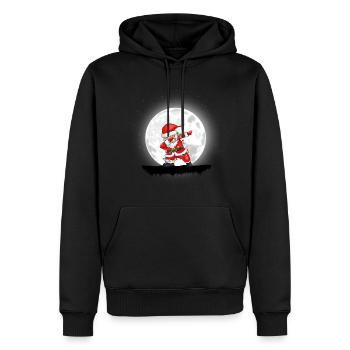 Weihnachten Mädchen Jungen Dabbing Santa Xmas - Männer Premium Bio Hoodie - Schwarz - Vorne - Nico (187cm)