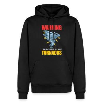 Meteorologe - Männer Premium Bio Hoodie - Schwarz - Vorne - Nico (187cm)