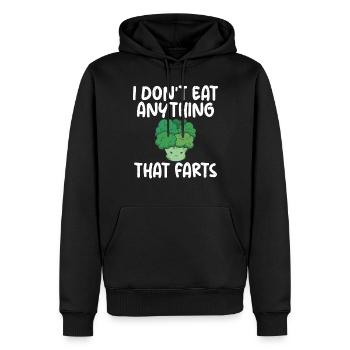 Vegetable Lover Vegetarian Gifts - Men’s Premium Organic Hoodie - black - Front - Nico (187cm)