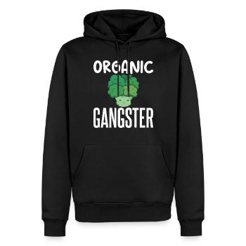 Vegetable Lover Vegetarian Gifts - Men’s Premium Organic Hoodie - black - Front - Nico (187cm)