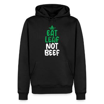 Vegetable Lover Vegetarian Gifts - Men’s Premium Organic Hoodie - black - Front - Nico (187cm)