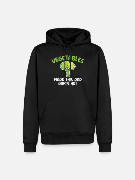 Vegetable Lover Vegetarian Gifts - Men’s Premium Organic Hoodie - black