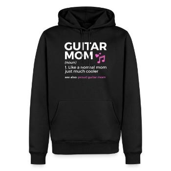 Musicien de guitare Musique de cuivres - Sweat à capuche Premium bio Homme - noir - Devant - Nico (187cm)