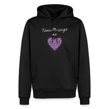 Tuina Massage mit Herz Masseurin Fussmassage - Männer Premium Bio Hoodie - Schwarz - Vorne - Nico (187cm)