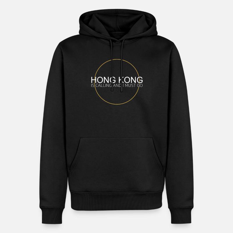 Citation de Hong Kong - Sweat à capuche Premium bio Homme - noir