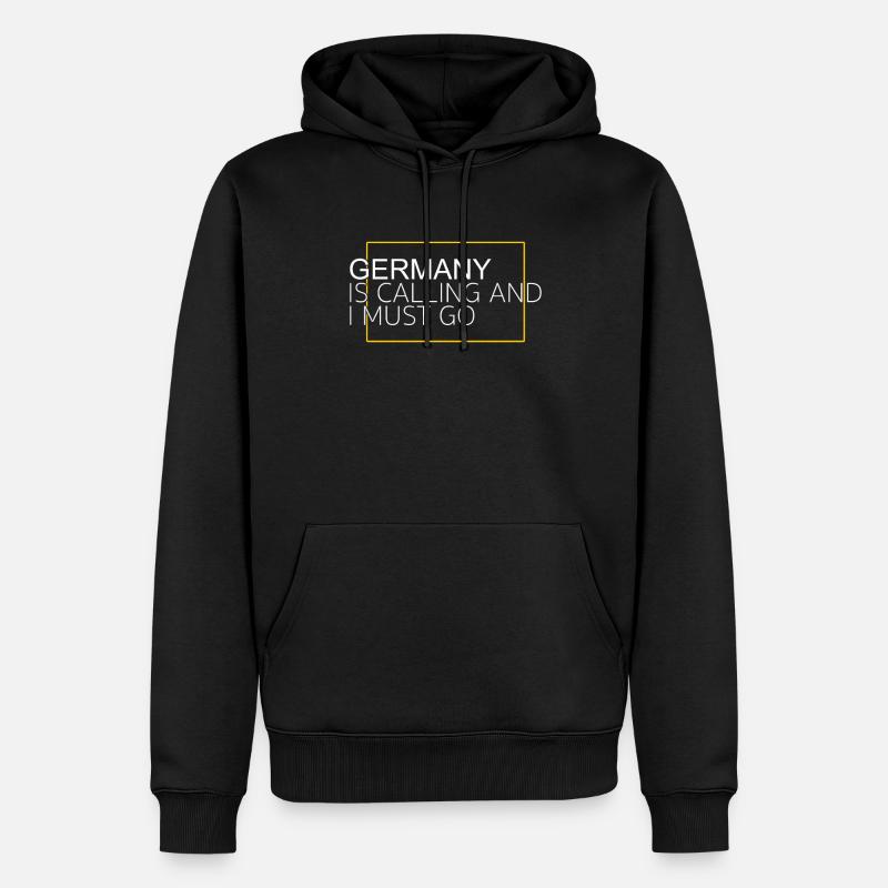 Citation Allemagne - Sweat à capuche Premium bio Homme - noir