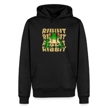 Frosch Rotaugenlaubfrosch Agalychnis Callidryas - Männer Premium Bio Hoodie - Schwarz - Vorne - Nico (187cm)