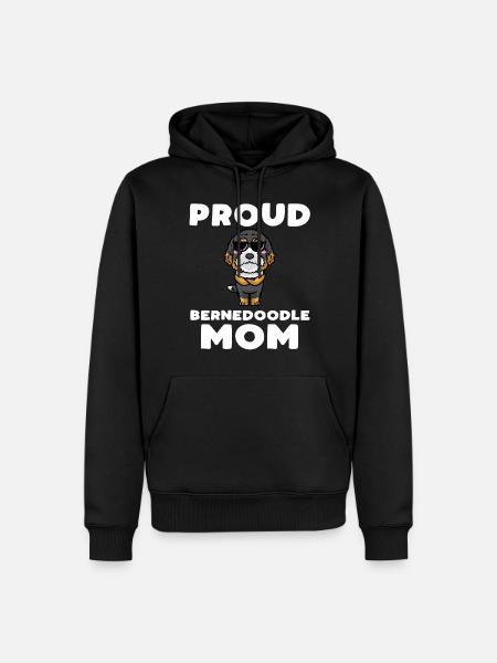 Bernedoodle Hund - Männer Premium Bio Hoodie - Schwarz