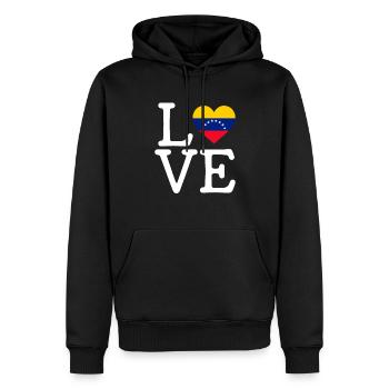 i love Venezuela, venezolanos venezuela - Männer Premium Bio Hoodie - Schwarz - Vorne - Nico (187cm)