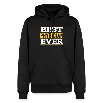 Der Beste Arzt Aller Zeiten Doktor Beruf Mediziner - Männer Premium Bio Hoodie - Schwarz - Vorne - Nico (187cm)