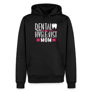 Hygiéniste dentaire Maman Dentiste Hygiéniste dentaire - Sweat à capuche Premium bio Homme - noir - Devant - Nico (187cm)