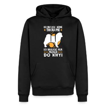 Ich brauche nur meinen Do Khyi Tibetdogge - Männer Premium Bio Hoodie - Schwarz - Vorne - Nico (187cm)
