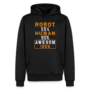 Chirurgie de prothèse d’humour amputée Amputation - Sweat à capuche Premium bio Homme - noir - Devant - Nico (187cm)