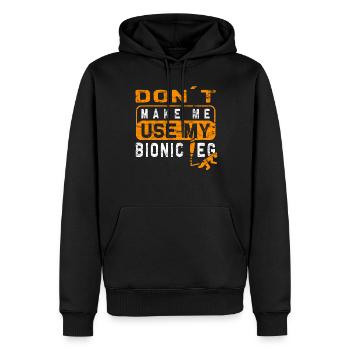 Chirurgie de prothèse d’humour amputée Amputation - Sweat à capuche Premium bio Homme - noir - Devant - Nico (187cm)