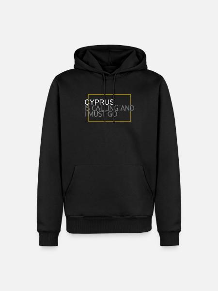 Zypern Spruch - Männer Premium Bio Hoodie - Schwarz
