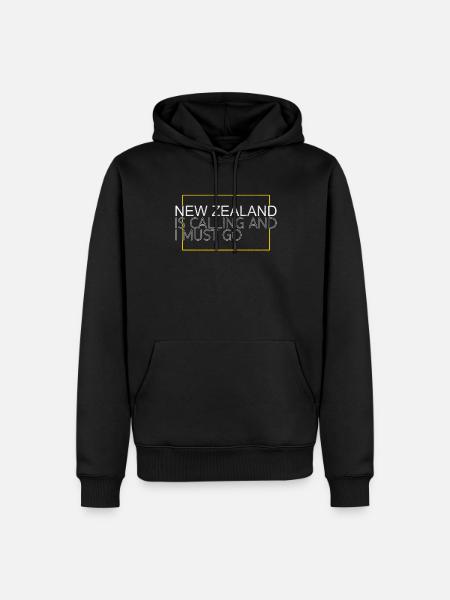 Neuseeland Spruch - Männer Premium Bio Hoodie - Schwarz