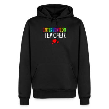 Intervention Teacher, Intervention specialist - Männer Premium Bio Hoodie - Schwarz - Vorne - Nico (187cm)