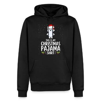 Pyjama de Noël Pyjama Chemise de nuit - Sweat à capuche Premium bio Homme - noir - Devant - Nico (187cm)