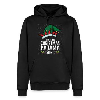 Pyjama de Noël Pyjama Chemise de nuit - Sweat à capuche Premium bio Homme - noir - Devant - Nico (187cm)