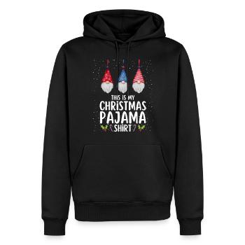 Pyjama de Noël Pyjama Chemise de nuit - Sweat à capuche Premium bio Homme - noir - Devant - Nico (187cm)