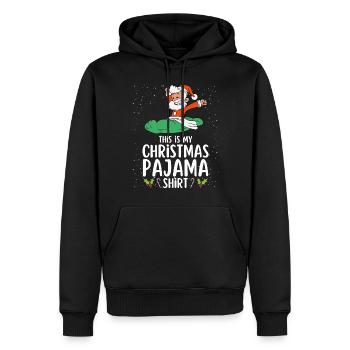Pyjama de Noël Pyjama Chemise de nuit - Sweat à capuche Premium bio Homme - noir - Devant - Nico (187cm)