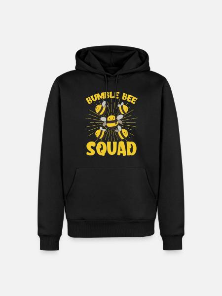 Bee Squad - Men’s Premium Organic Hoodie - black