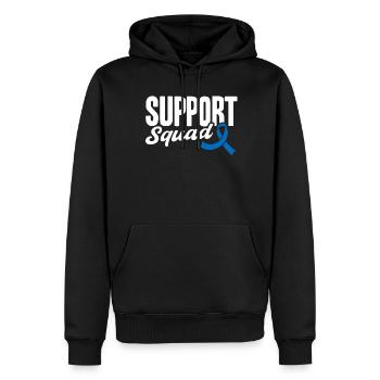 Support Squad - Männer Premium Bio Hoodie - Schwarz - Vorne - Nico (187cm)
