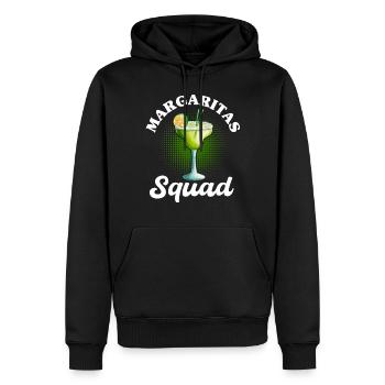 Escouade Margaritas - Sweat à capuche Premium bio Homme - noir - Devant - Nico (187cm)