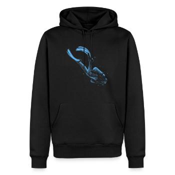 Diving Diver Diver - Men’s Premium Organic Hoodie - black - Front - Nico (187cm)