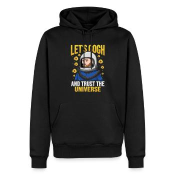 Van Gogh Astronaute - Sweat à capuche Premium bio Homme - noir - Devant - Nico (187cm)